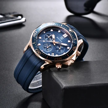 BENYAR Zegarki Męskie 2020 Top Brand Sport Watches For Men męski zegarek kwarcowy chronograf zegarek wojskowy zegarek męski relogio masculino
