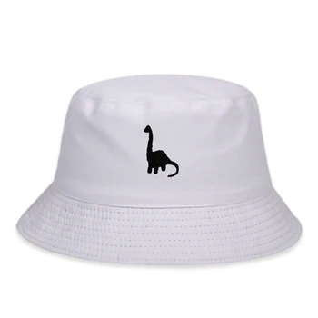 Moda bawełna męskie Rybacki kapelusz dinozaur haft wiadro kapelusz hip - hop kapelusze damskie dziki kapelusz, słońce konfigurowalny casquette