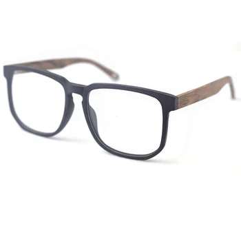 HDCRAFTER kobiety mężczyźni rocznika retro drewniane okulary ramka oversize optyczne okulary okulary na receptę soczewek okulary