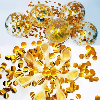50 szt. przezroczyste lateksowe balony 12 cali Złotej róży cekinów balony dzieci ślub DIY urodziny festiwal dekoracji domu