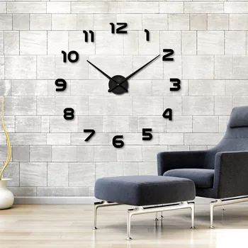 2020 nowy Moderm DIY zegary ścienne akrylowe, metalowe, Lustrzane naklejki duże zegarek Kwarcowy cyfrowy zegar ścienny igły Darmowa wysyłka