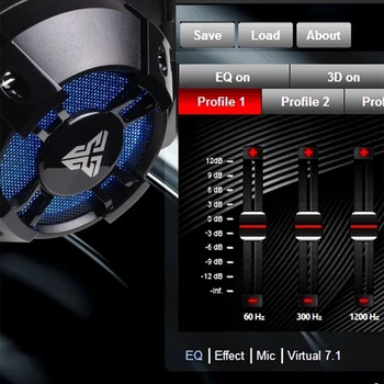 Fantech Hg11 Virtual 7.1 Channel Surround, Bass Stereo Gaming Słuchawki Redukcja Szumów Led Słuchawki Over-Ear 3,5 Mm Zestaw Słuchawkowy W