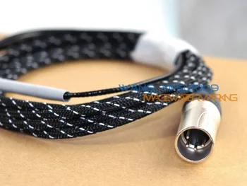 Niesamowite zrównoważony kabel ręcznie do słuchawek Focal Utopia Headphone XLR 4 Pins Cannon Plug 2.5 M