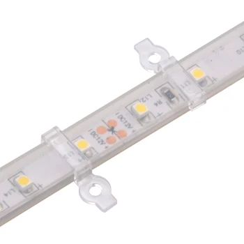 LED Fixing montażowe zaciski gniazdo DIY 220V 5050 3528 IP67 IP68 Wodoodporny LED Tube Light Tape RGB LED Strip Clamp uchwyty