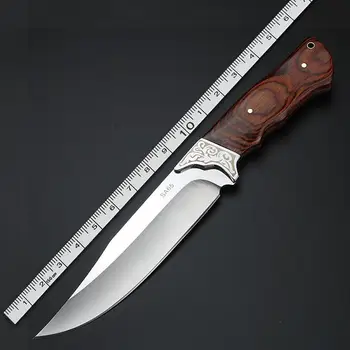 Odkryty EDC narzędzie prosty nóż kemping nóż myśliwski o dużej twardości kute kemping myśliwski nóż przetrwania