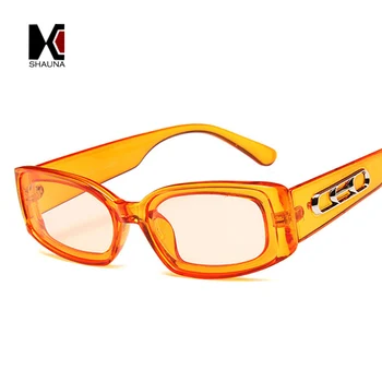 SHAUNA Ins popularne małe prostokątne okulary dla kobiet