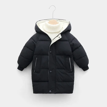 CROAL CHERIE Snowsuit długa kurtka płaszcz dla dzieci dziewczyny chłopcy parku dziecięca kurtka kaptur zimowa dziecięca kurtka zimowa odzież wierzchnia dla dzieci