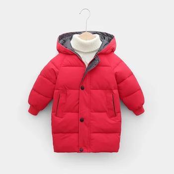 CROAL CHERIE Snowsuit długa kurtka płaszcz dla dzieci dziewczyny chłopcy parku dziecięca kurtka kaptur zimowa dziecięca kurtka zimowa odzież wierzchnia dla dzieci