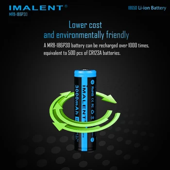 IMALENT oryginalny Akumulator litowo-jonowy 18650 3000 mah latarka akcesoria nadaje się do HR70/RT70/DM21C