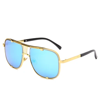 Marka projekt mężczyźni metalowe okulary rocznika mężczyźni kwadratowe okulary luksusowe męskie UV400 okulary odcienie gafas de sol hombre
