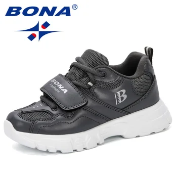 BONA 2019 Trainer Children Running Shoes Kids Sneaker Boys Casual Shoes buty dla dziewczyn sportowa oddychająca meble modne buty