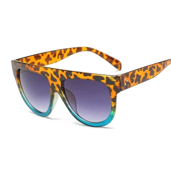 Płaska góra lustro okulary przeciwsłoneczne Kocie oko okulary Kobiety francuski brand design oculos De Sol vintage okulary damskie nity odcienie
