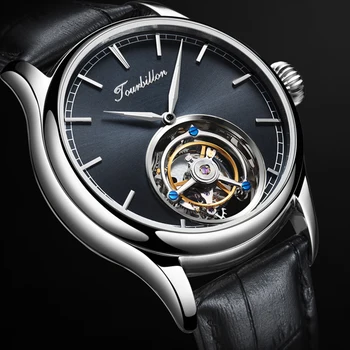 GIV Tourbillon Watch Men, 50M Wodoodporny Hand Wind Sapphire męskie zegarki mechaniczne Top Luxury Brand Business relogio masculino