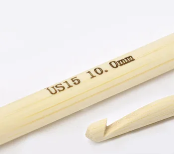 DoreenBeads naturalny bambus haczyk szydełka druty DIY rzemiosła akcesoria 10 mm 15 cm(5 7/8