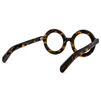 Zeelool retro gruba Okrągła oprawa do okularów dla kobiet i mężczyzn bez recepty przezroczyste soczewki Calhoun ZOA01776