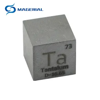 Tantalum Ta Pure Metal 10mm Density Cube 99.95% 3N5 for Element Periodical table Collection Display DIY Chemistry entuzjastów