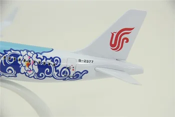 1/400 20 cm Airbus A320 model samolotu Blue Peony Airways lotnictwo, samolot zabawka samolot prezent kolekcja nie ma podwozia samolotu