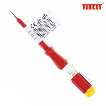 Japonia RUBICON elektryczne narzędzia RVT-211 testowy ołówek 220~250V LED tester napięcia Średnica uchwytu 3.0 mm szczelinowy zatwierdzony przez VDE