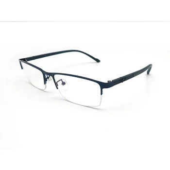 Полуободок metalowe okulary ramka kobiety mężczyźni biznes optyczne okulary ramki TR90 nogi prostokąt dostosować krótkowzroczność okulary do czytania