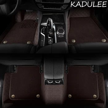 KADULEE Custom car floor mats for Skoda octavia fabia rapid superb kodiaq yeti KAROQ KAMIQ car foot ma styling akcesoria samochodowe