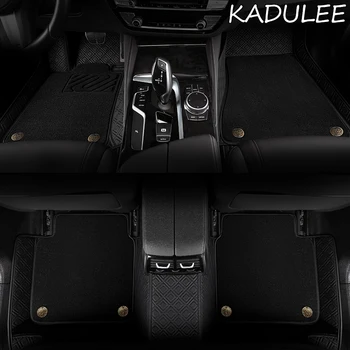 KADULEE Custom car floor mats for Skoda octavia fabia rapid superb kodiaq yeti KAROQ KAMIQ car foot ma styling akcesoria samochodowe