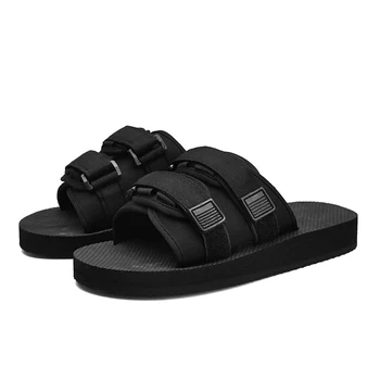 Męskie klapki EVA obuwie Męskie damskie japonki para miękkie czarne pasy codzienne letnie męskie sandały Femme obuwie plażowe
