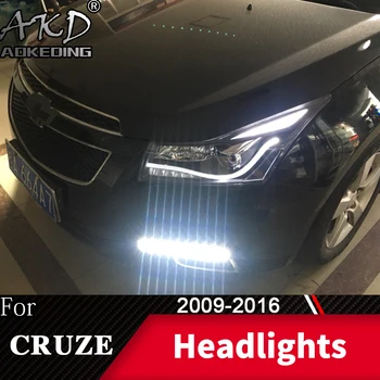 Głowy lampa do samochodu Chevrolet Cruze 2009-2016 Cruze reflektory Przeciwmgielne stawek zawieszenia światła DRL H7 LED Bi xenon lampa samochodowy akcesoria