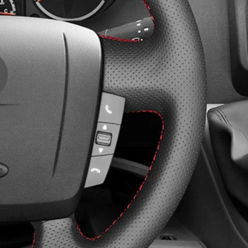 LQTENLEO Czarna sztuczna skóra pokrywa kierownicy samochodu Fiat Ducato 2006-2019 Ram ProMaster (Cargo) (Window) 2017-2020