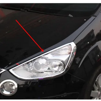 Stylizacja samochodu chromowana pokrywa mózgu światła nakładka do Ford S-MAX