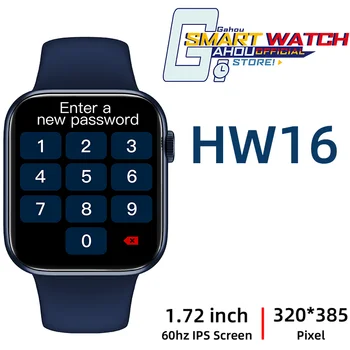 HW16 Smart Watch 1.72 Screen Bluetooth Call, Smart Clock Wireless dla IOS Huawei xiaomi Men smartwatch PK IWO 11 13 hw12 GTS 2