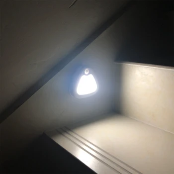 Czujnik ruchu Led Night Light 10leds Battery Operated Under Cabinet lampy sypialnia łazienka Przedpokój utwór toaleta Smart gwiazdkowa noc