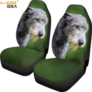 HUGSIDEA 2szt 3D Szkocki terrier fotelik samochodowy pokrowiec uniwersalny fotelik protector arkusz Pies zwierzę suv wnętrze miejsce wystrój pokrywa