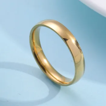 Zewnętrzny Łuk błyszcząca strona Tytanowa stal pary pierścień ze stali nierdzewnej 2020 nowoczesny i modny/kobiety handmade niestandardowe pierścienie