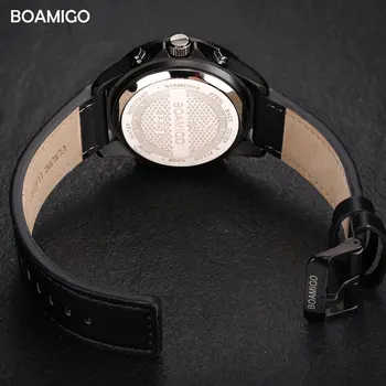 Męskie zegarki sportowe BOAMIGO markowe zegarki dla mężczyzn mody zegarek Kwarcowy 30 m wodoodporny led zegar cyfrowy Relogio Masculino