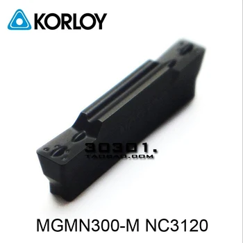 Oryginalny Korloy MGMN300-M NC3120 MGMN300 MGMN 300 pełnowęglikowe wstawić rowków toczenie nóż tokarki CNC narzędzia 10szt klinkierowa narzędzie