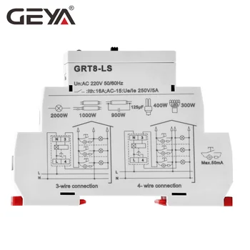 Darmowa wysyłka GEYA GRT8-LS Din rail schody przełącznik czasu 230VAC 16A 0.5-20mins przełącznik opóźnienia światła