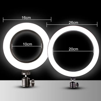 26 cm LED Selfie Ring Light wielofunkcyjny Ściemniania Obwodnicy światło do uchwytu na telefon komórkowy, kamera Live Video Stream makijaż Youtube