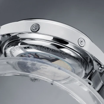 GUANQIN Men Watch wodoodporne szafirowe skórzane zegarek mechaniczny zegarek wielofunkcyjny zegarek Men Luxury Calendar Week zegarek
