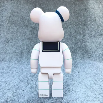 Nowa dostawa 400% Bearsbrick Cosplay Stay Puft Marshmallow Man PVC figurka moda zabawki w opakowaniu detalicznym