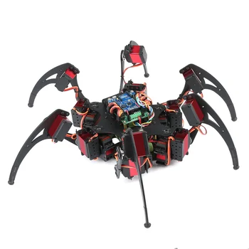 Шестиногий spider-шестиногий pełzanie robot z 32-kanałowym kontrolerem PS2 Control i 25-funt metalu wspomagania układu kierowniczego, YF6125 Digital Servo