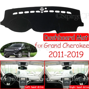 Dla Jeep Grand Cherokee WK2 2011 2012 2013 2016 2017 2018 2019 antypoślizgowa mata osłona deski rozdzielczej Dashmat akcesoria pokrowiec
