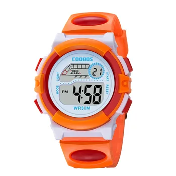 Nowe dziecięce zegarki jasny różowo-czerwone cyfrowy zegarek dla dzieci sportowe dziewczęta chłopcy świecące led wodoodporny zegarek reloj infantil 2020