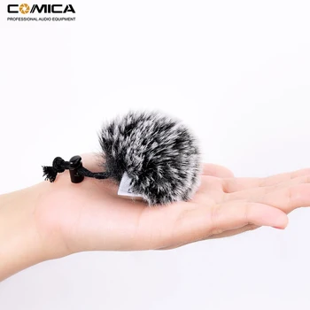 Comica Windmuff CVM-MF1 Outdoor Furry Microphone Windscreen for Clip on Lapel Mikrofon Lavalier(3 szt.)