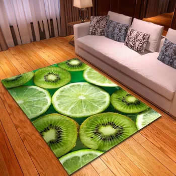 Nordic Fruit Cytryny 3D dywan miękki фланелевый sofa sypialnia dla dzieci dywan nowoczesny wystrój domu dywany i dywaniki dla domowego salonu