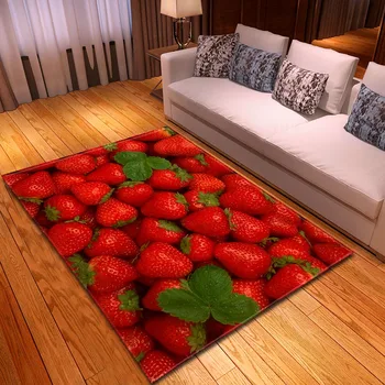 Nordic Fruit Cytryny 3D dywan miękki фланелевый sofa sypialnia dla dzieci dywan nowoczesny wystrój domu dywany i dywaniki dla domowego salonu