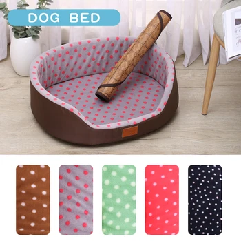 Zdejmowana Mata Pet Dog Bed Mat Miękki Oddychający Nest Dog Bed With Cooler Mat For Puppy Large Dogs Koty Są Zmywalni Pet Lounge Sofa Kennel