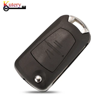 Kutery Remote Car Key Shell For Opel/Vauxhall Astra H zafira B Vectra C 2 przyciski Case Key Fob z różnych nieobrzezanego ostrzem kluczyka