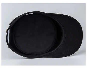Projekt Dostosowywający prosta czapka męska czysta bawełna kolor czarny wojskowy, płaski cap dorośli wojskowe czapki duży rozmiar męskie czapki S M L XL