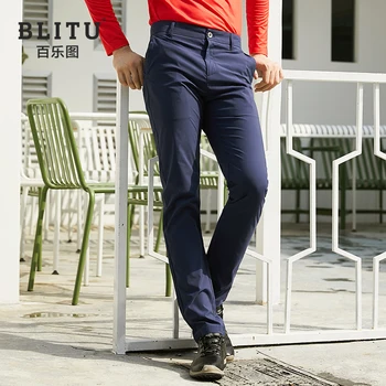 Strój do golfa Męskie spodnie wiosna jesień pełne długie, cienkie spodnie oddychające влагоотводящие spodnie Dry Fit odzież Męska golfowe 골프웨어
