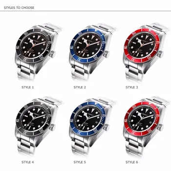 Corgeut Design Brand luksusowe zegarki męskie lume Automatic 2019 Military Sport Swim Clock wodoodporne biznesowe zegarek Mechaniczny